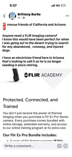 FLIR infrared camera