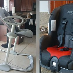 BABY CAR SEAT & HIGHCHAIR/ ROCKER 