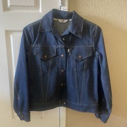 Vintage 1970 Levi’s Cursive L Denim Jean Jacket Size Small