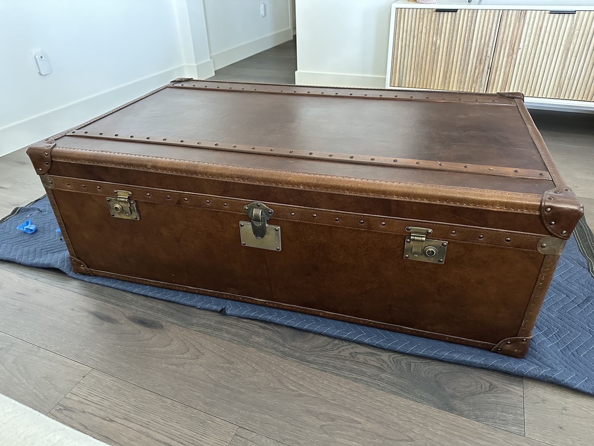 RH Restoration Hardware Mayfair Steamer Trunk Coffee Table