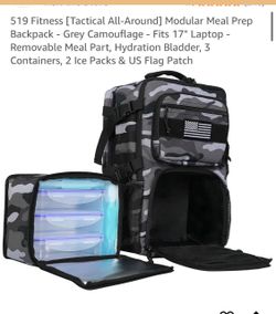 519 Fitness Tactical Modular Meal Prep Backpack