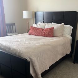 Queen Bed With Mattress 