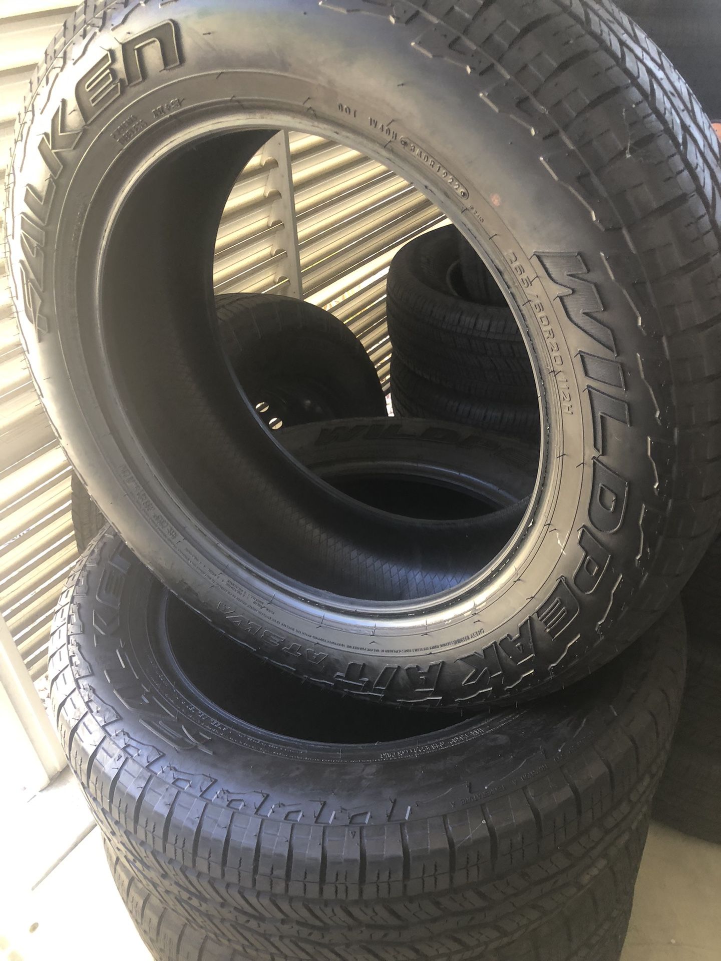 265 60 R 20” Faulken Wildpeak AT3Wa 2022l Off 2023 Tundra. Used But Still Good For A Few Years. $300