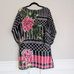 Sana Safinaz Basics Kurta / Kurti Kameez Top Tunic - Black, Small