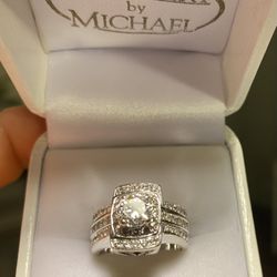 Canadian Ring 1.58ct Diamond Ladies 14kt White Gold