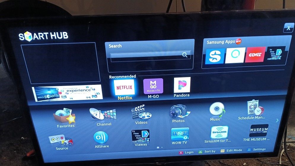 55in Samsung Smart Tv With Remote