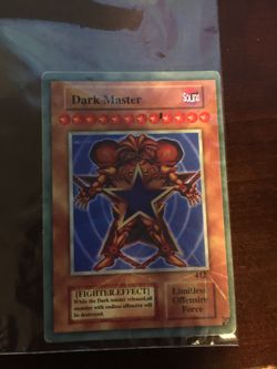 Dark master Yu-Gi-Oh! Limited card