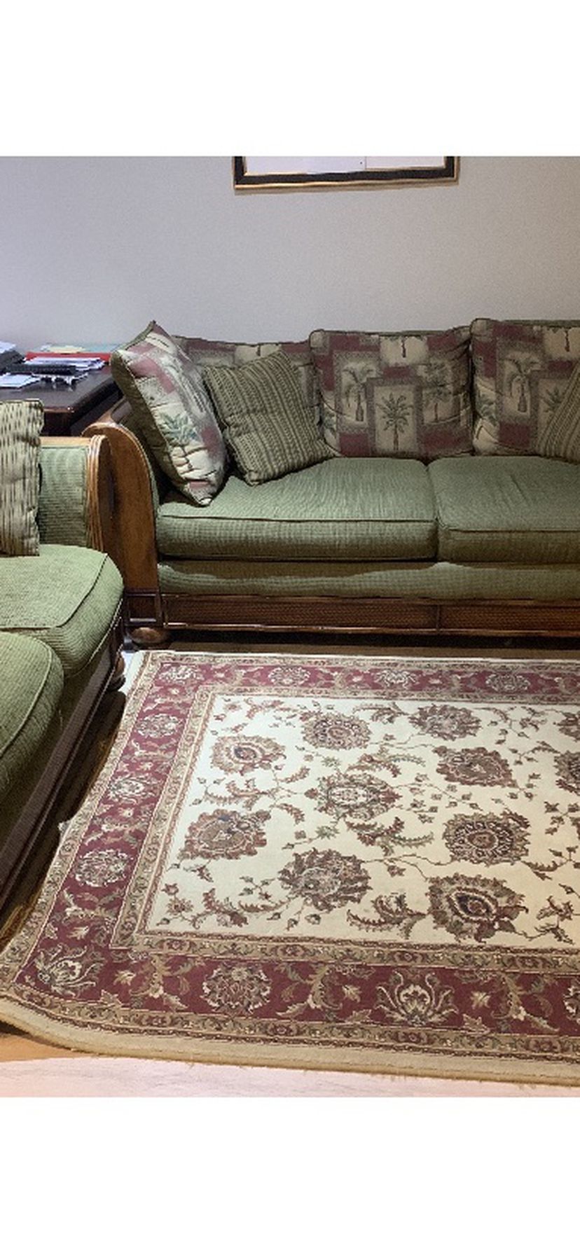 Sofa and Loveseat 299.00 Carpet Is Free
