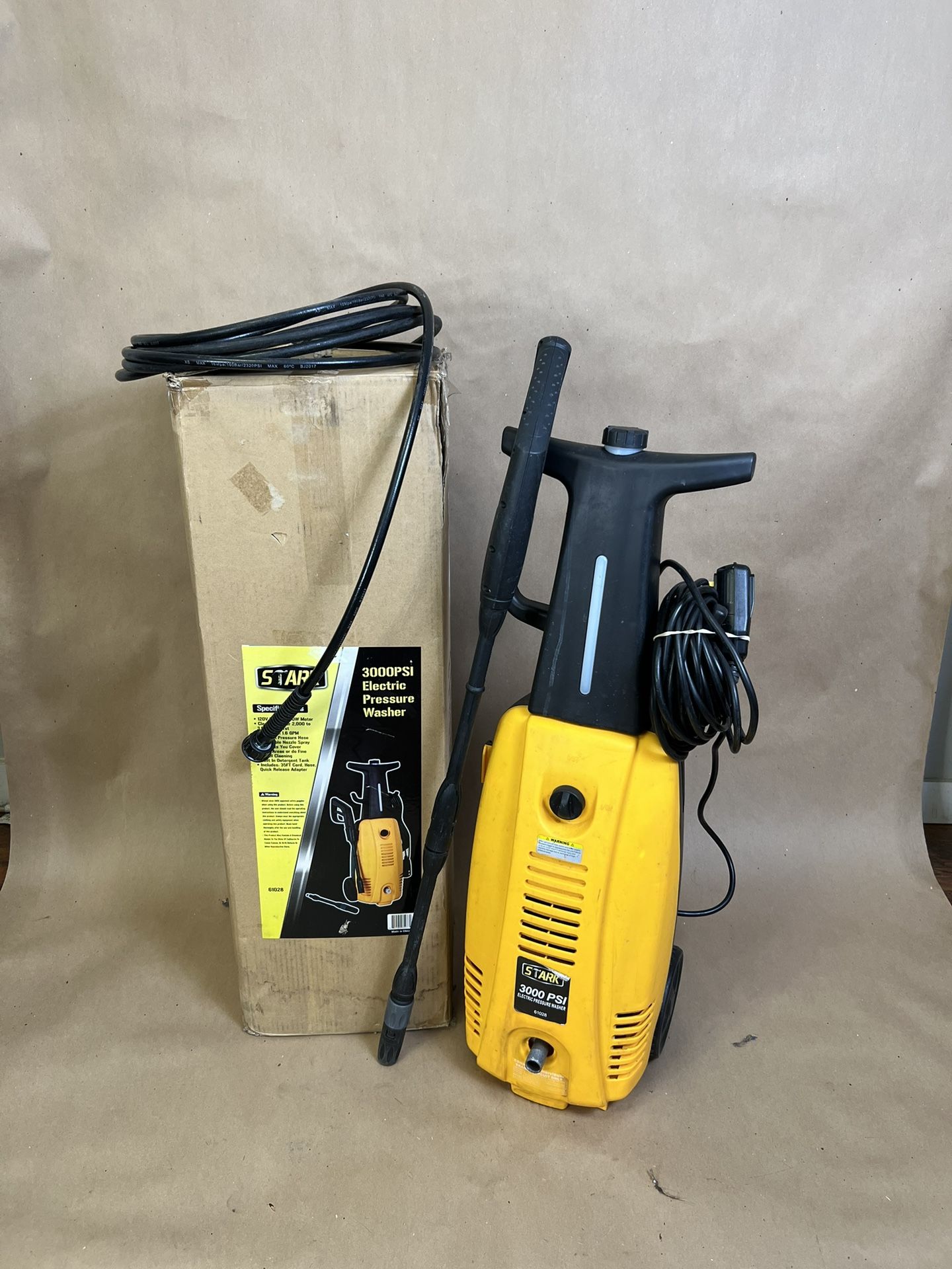 Used Stark 61028 3000PSI Electric Pressure Washer