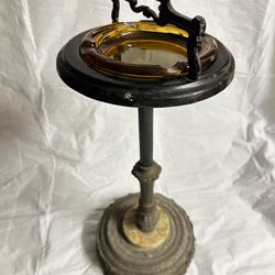 Antique Mid Century Ashtray Stand