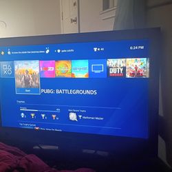 PS4 & Super Drive Gaming Wheel & Tv