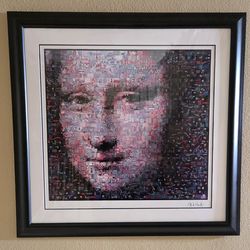 Large Framed Mona Lisa Artwork – Classic Da Vinci Wall Art