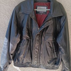 XXL Men's Bomber / Motorcycle Leather Jacket 