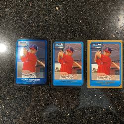 3 Varied TOPPS 1st Bowman Cards of Arizona League Angels HANK CONGER #DP3