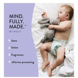 The Honest Company Clean Conscious Overnight Diapers | Plant-Based, Sustainable | Starry Night | Club Box, Size 3 (16-28 lbs), 60 Count
