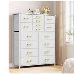 White Dresser 16 Drawers