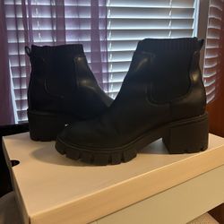 Black booties 