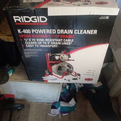 Brand New Still In Original Packaging K400 Powered Drain Cleaner