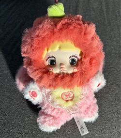 Cute Apple Nommi Plush Keychain