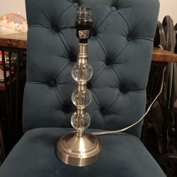 Vintage Faceted Crystal Ball Lamp 