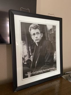 James Dean Poster With Frame