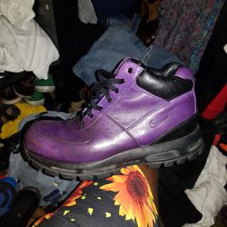 Purple Rain Nike Boots Size 12