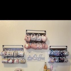 Mug Wall Rack Set (3 Pieces)