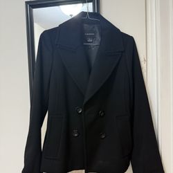 Club Monaco Short Double-Breasted Relaxed Coat Size small Woman