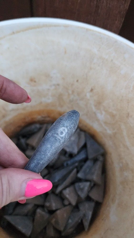 Lead Fishing Bank Sinkers Weights 6 (Selling $1 Each)