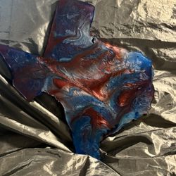 Red white and blue Texas wall hanging