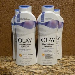 4 - olay body wash -  ultra moisture hydrant exfoliating - for $22