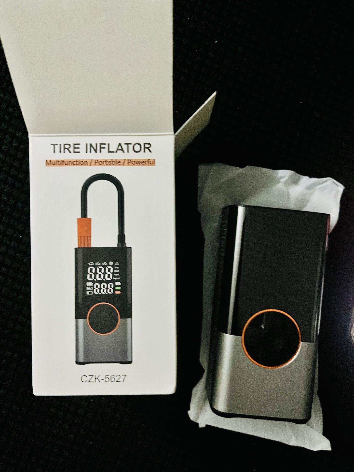 Tire Inflator Portable Air Compressor, 2X Faster with 25000mAh Battery, 150PSI Cordless Air Pump for Car, Motorcycle, Bicycle and More Brand new