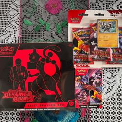 Pokémon TCG Scarlet & Violet Destined Rivals Elite Trainer Box, Booster Bundle, And 3-Pack Blister bundle