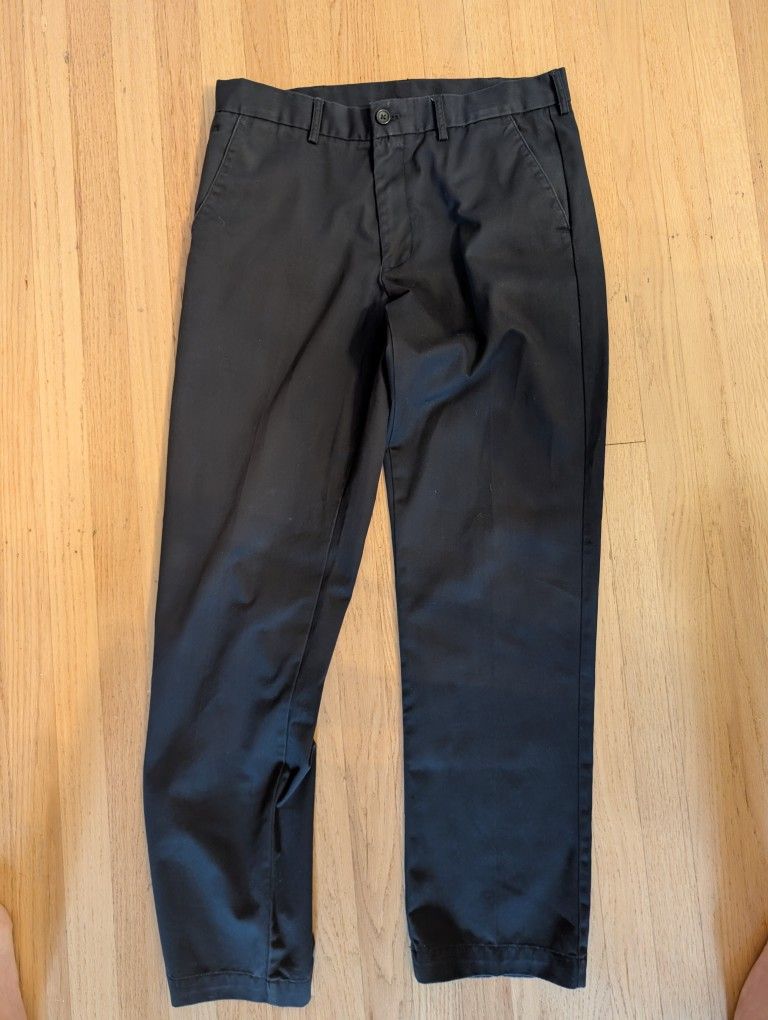 Men’s Haggar Premium Comfort Expandable-Waist Classic-Fit Stretch Flat-Front Dress Pants 34x34