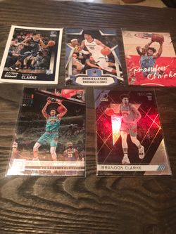 BRANDON CLARKE 5 CARD ROOKIE LOT
