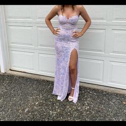 Windsor light purple prom dress 