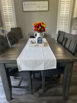Grey Wooden Table