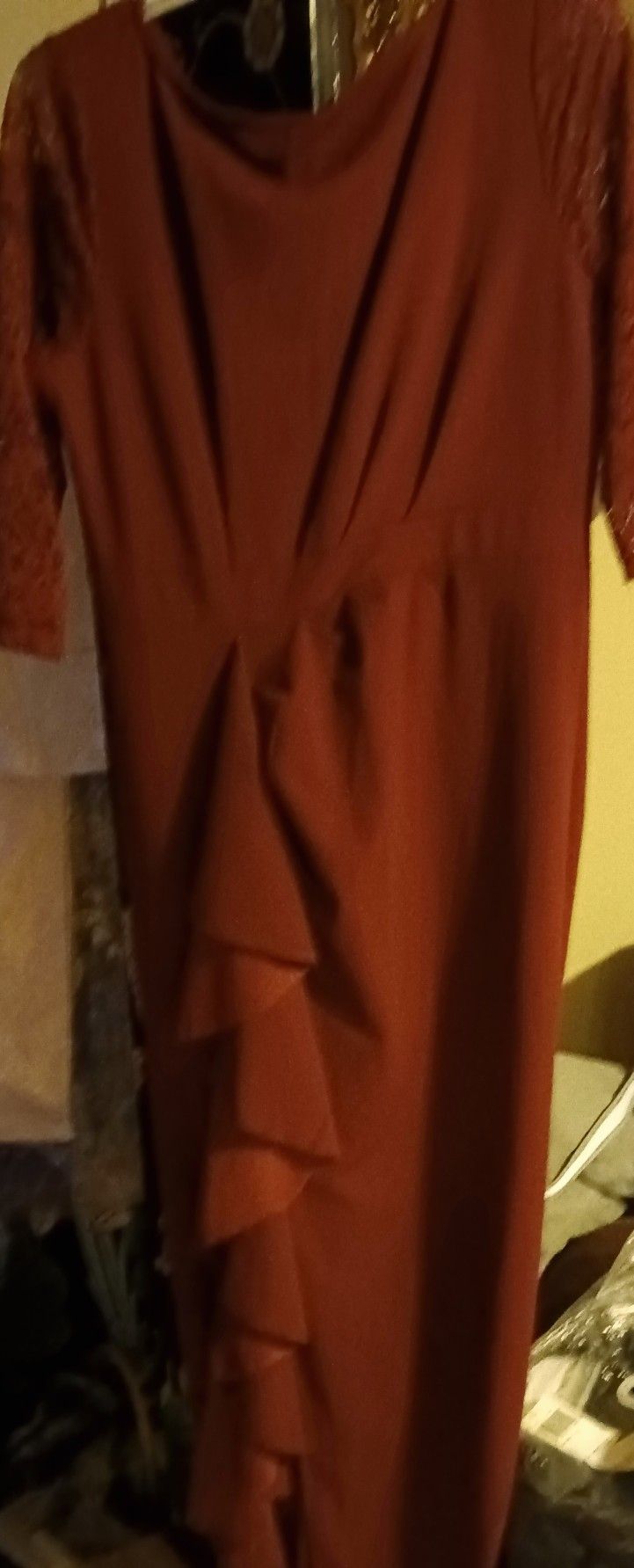 KNITEE Maxi Party Pencil Slit Dress