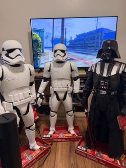 4ft storm trooper and darth Vader