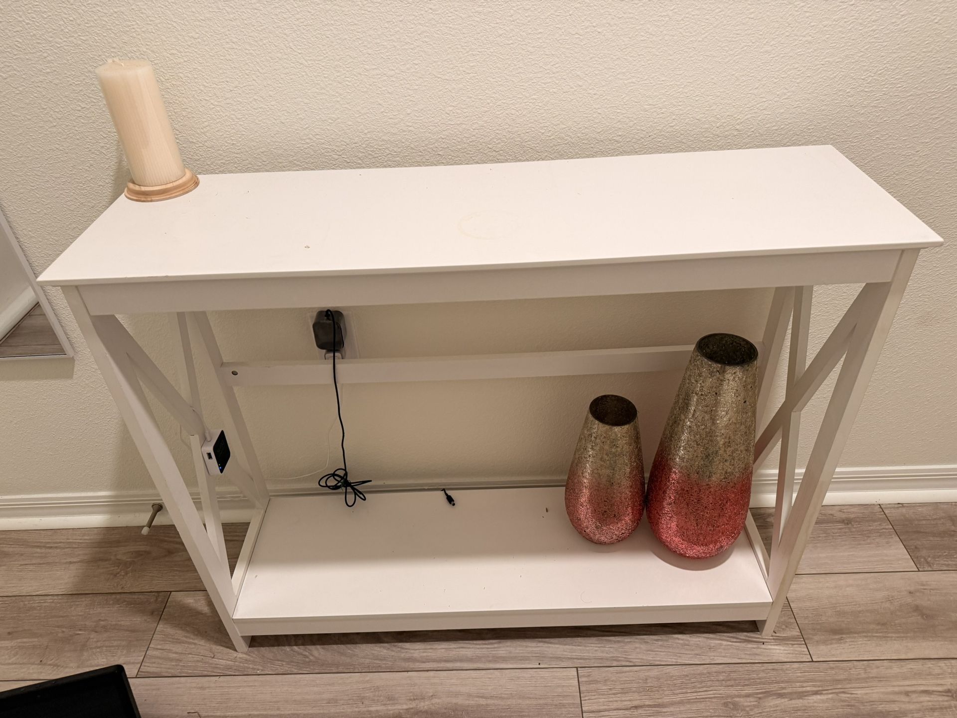 White Console Table 