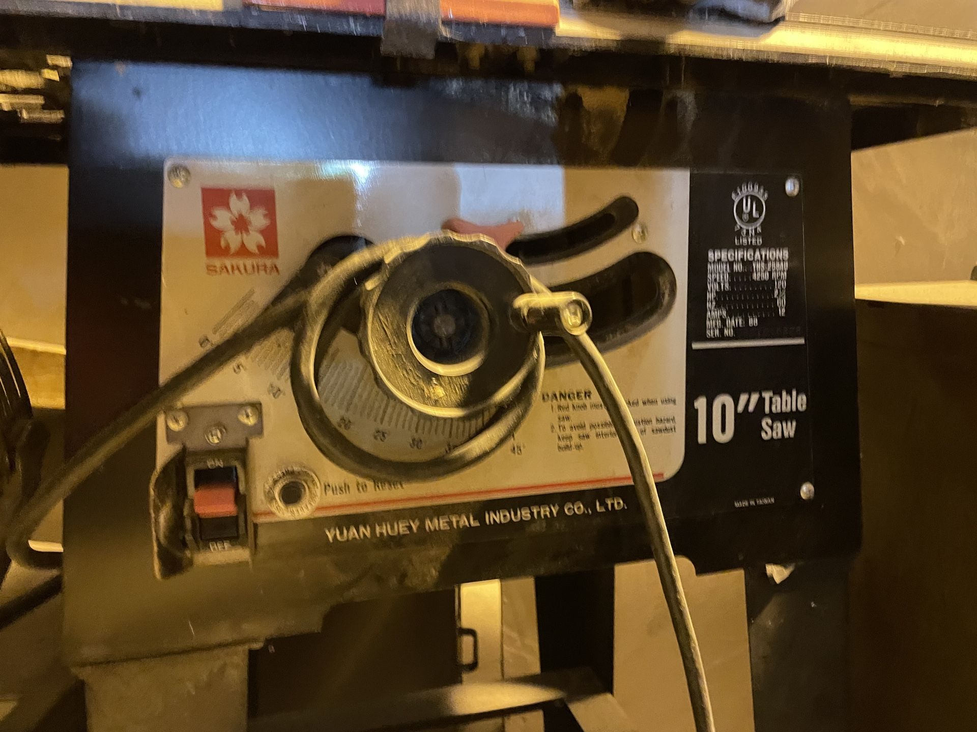 10” Table Saw
