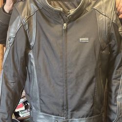 REV’IT MOTO SPORT MEN’s LEATHER MOTO JACKET