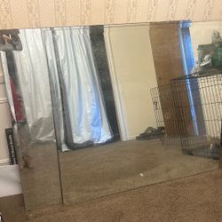 Two Big Shop Mirrors 