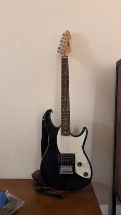 Black Electric Guitar Stratocaster Style