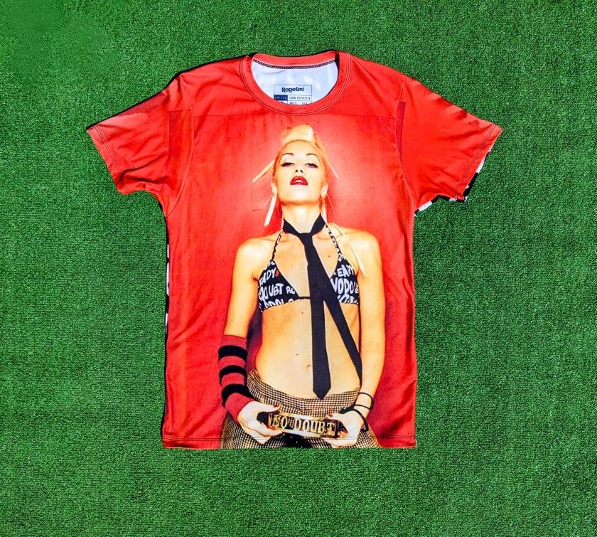 No Doubt Gwen Stefani Rock Steady Retro 1990s Band Small S/S All-Over Shirt NWT