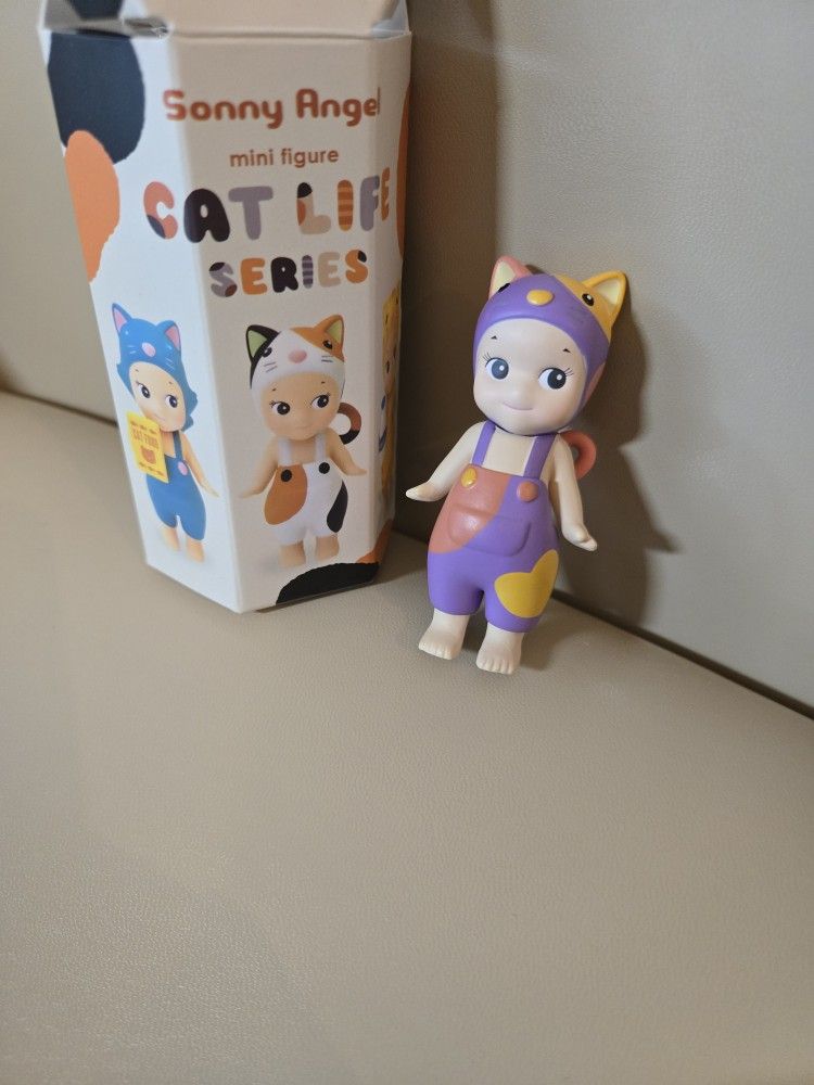 Sonny Angel Cat Life Series Purple Lucky Secret Toy Decor