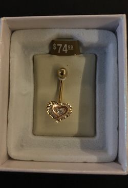 10 k BANANA BELLY RING!!!!