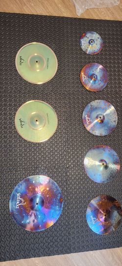 $480 OBO - Saluda Custom Pro 7-Piece FX Cymbal Vault - Brand New B20 Bronze Set