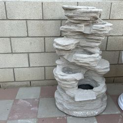 New Water Fountain Made Out Of Cement Perfect Gift 