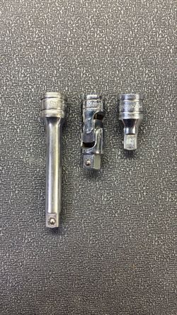 Snap-on 3pc 1/2 drive extensions/universal